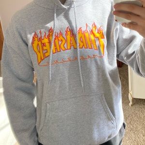 Grey thrasher hoodie
